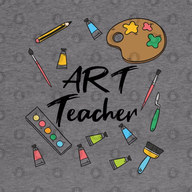 make art Teacher art gift teacher by Gaming champion